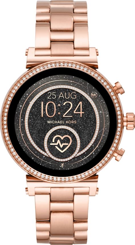 rose gold michael kors smartwatch best buy|michael kors runway access smartwatch.